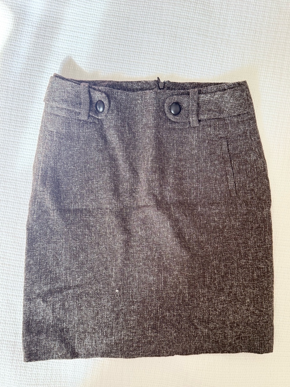 Banana Republic Brown Tweed Pencil Skirt